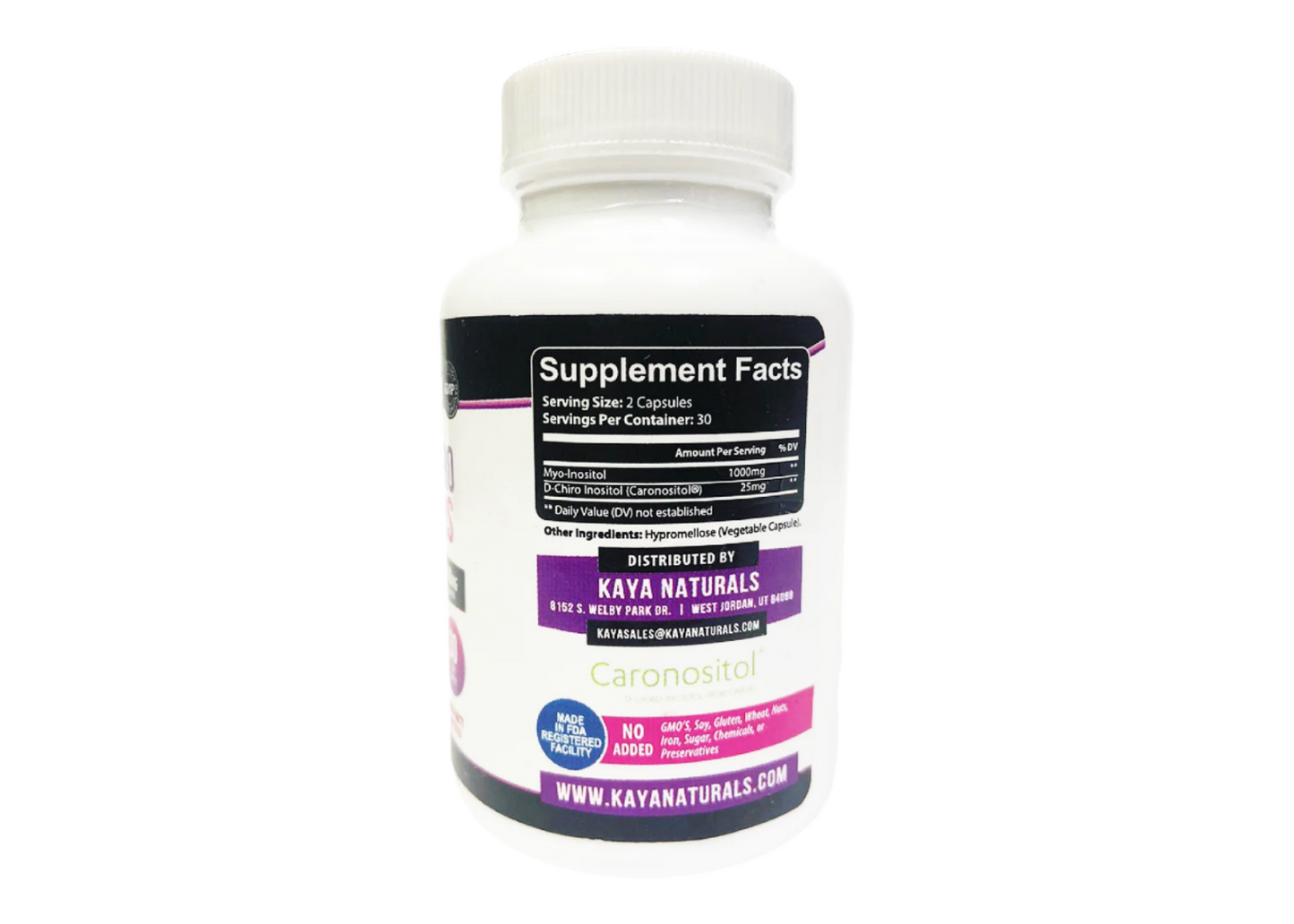 KAYA Naturals Myo & D-Chiro Inositol Plus
