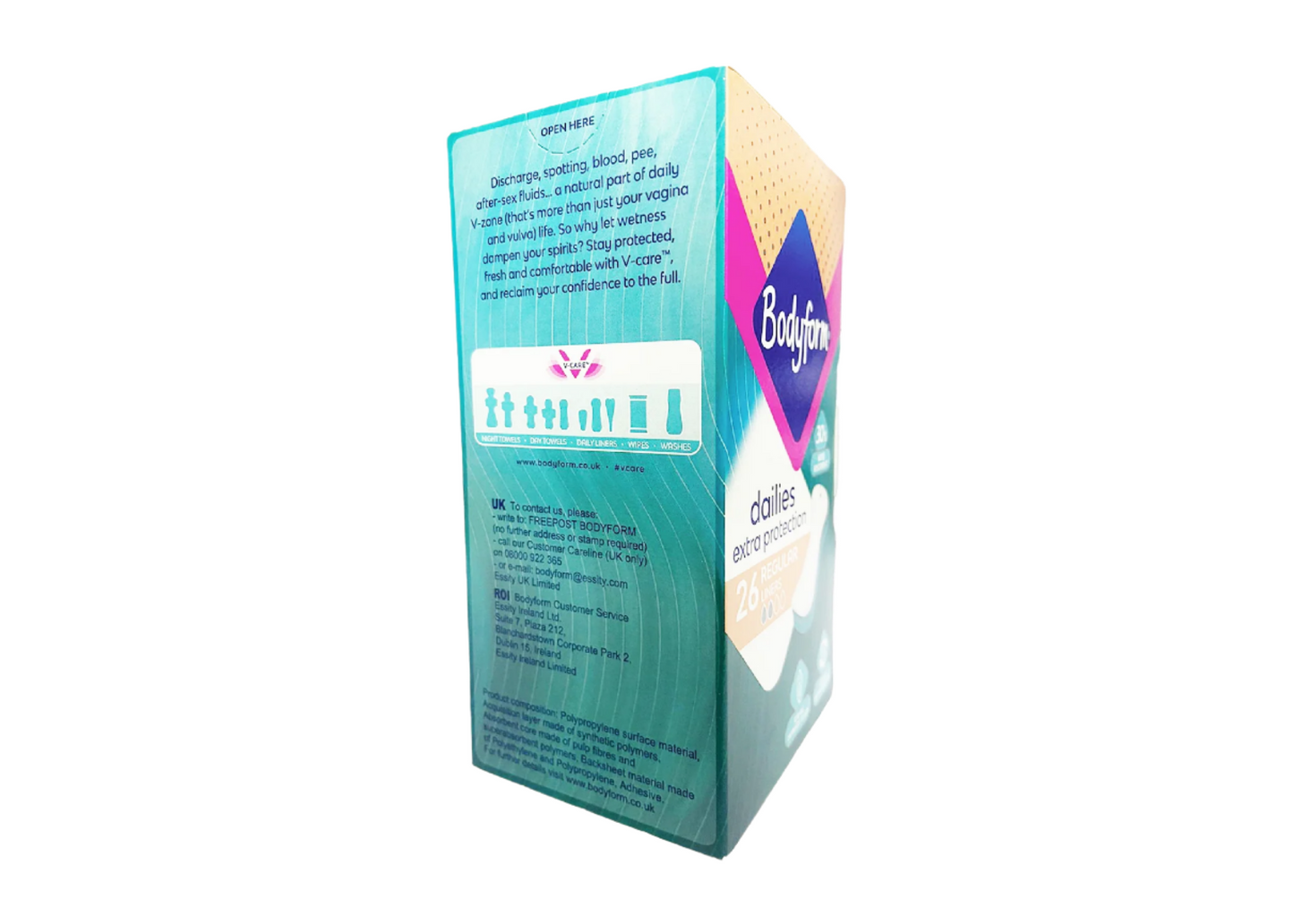 Bodyform Dailies Extra Protection Regular Liners