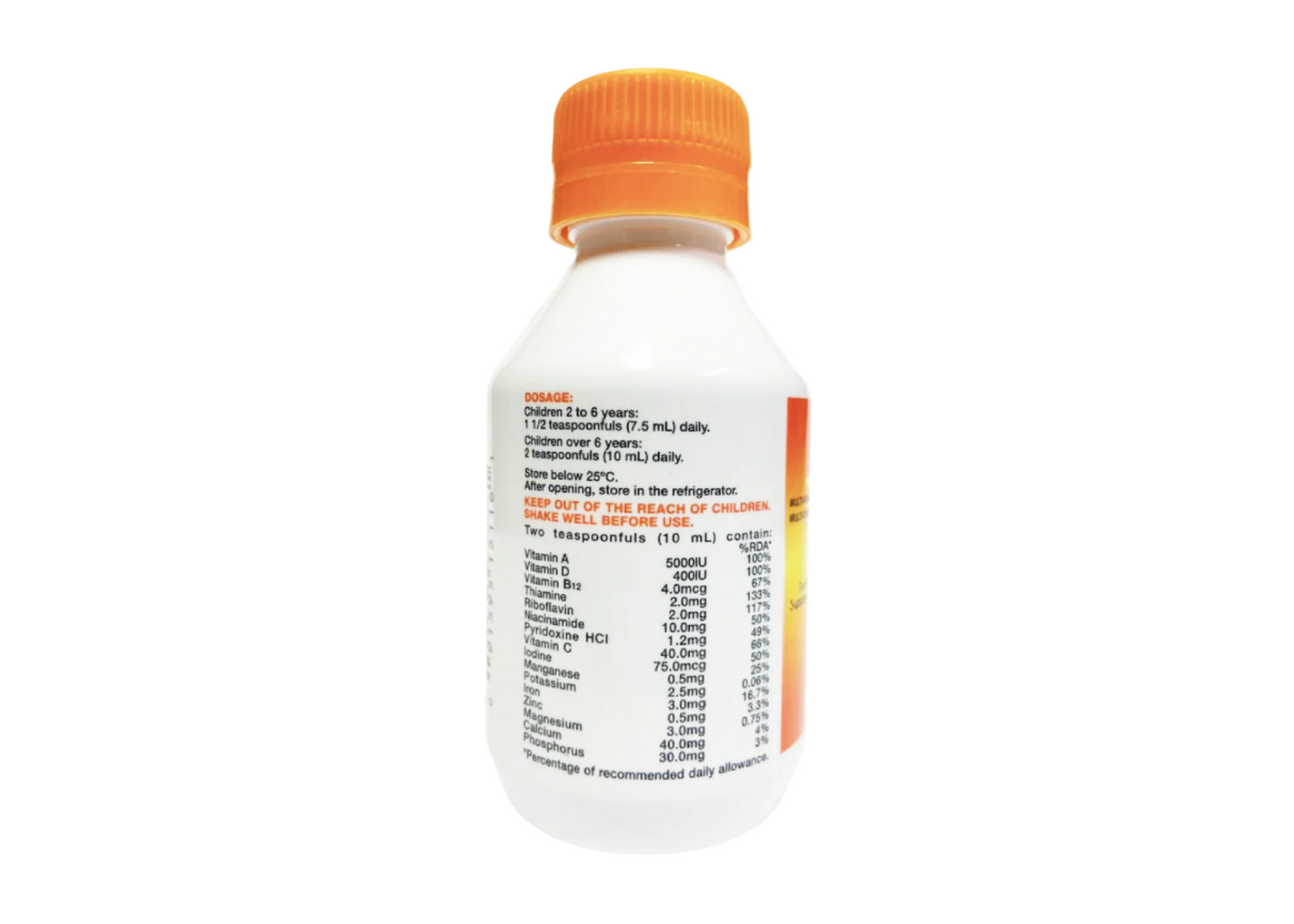 Vitaplex Multi-Vitamin Mineral Liquid 125ml