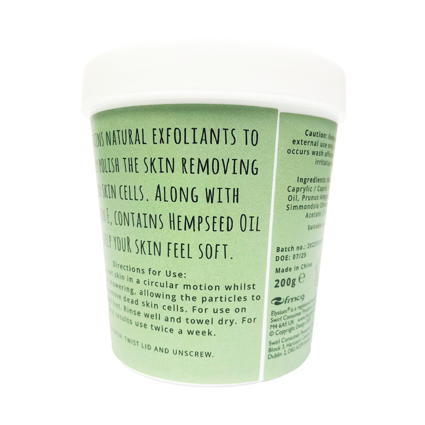 Hempseed Oil Sea Salt Body Scrub