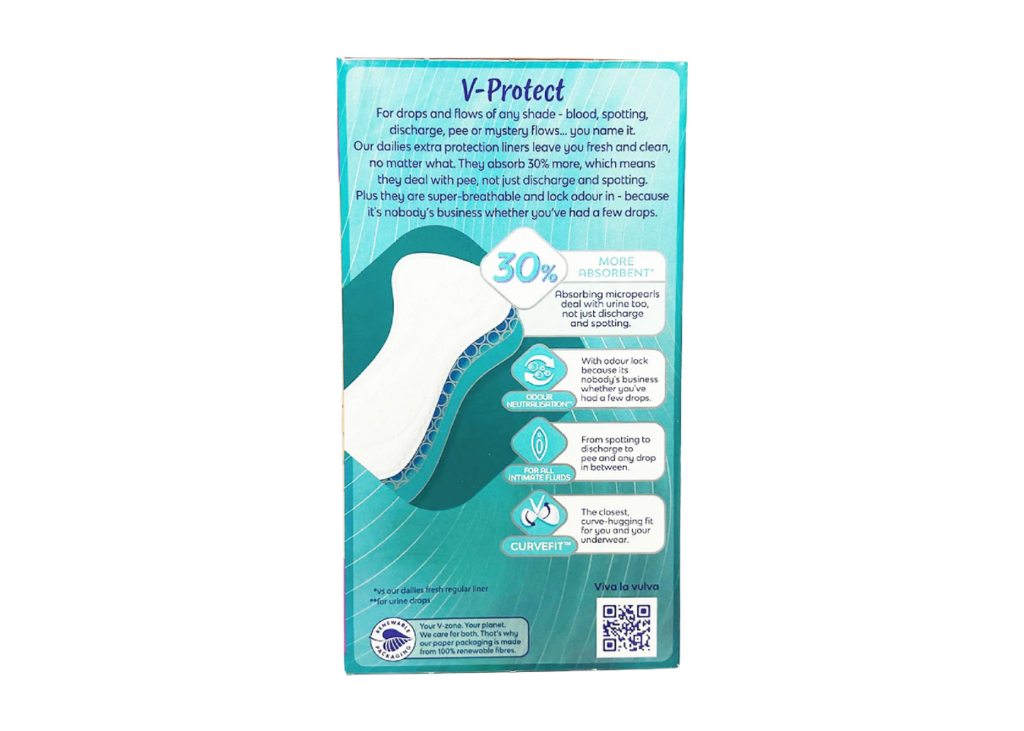 Bodyform Dailies Extra Protection Regular Liners