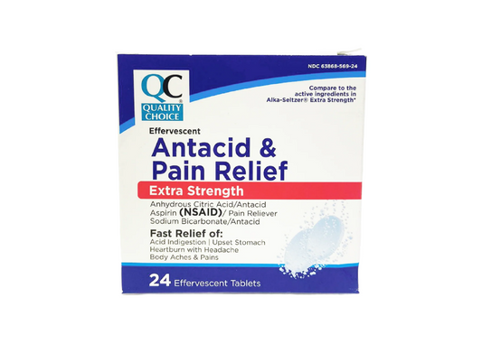 QC Antacid & Pain Relief Extra Strength