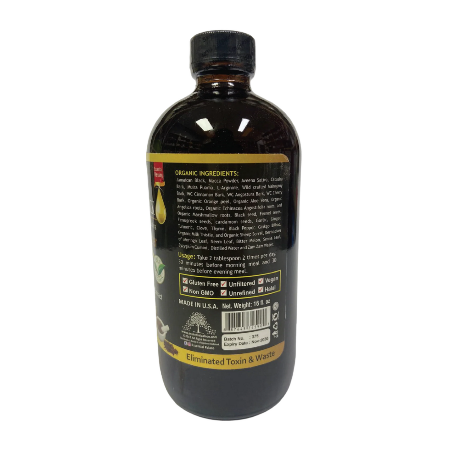 Essential Palace Jamaican Black Max Vitality Booster