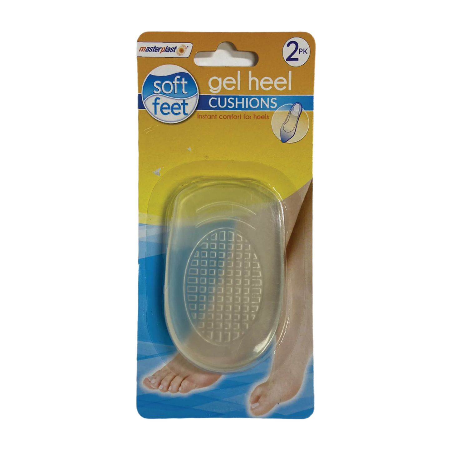 MasterPlast Gel Heel Cushions 2pk