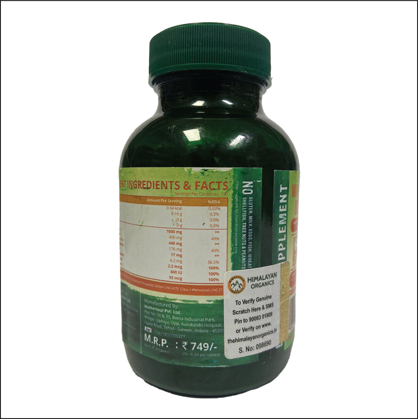 Himalayan Orgaincs Calicum + Magnesium + Zinc