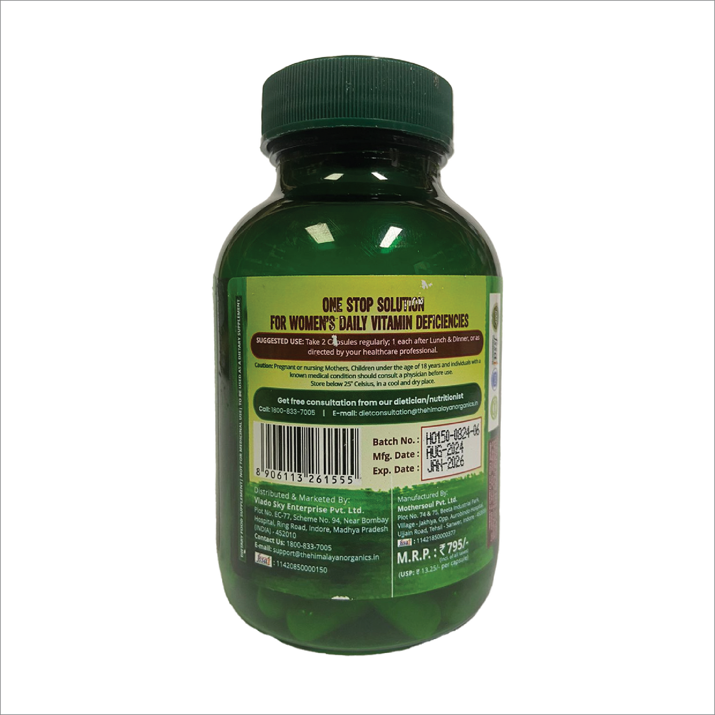 Himalayan Organics Whole Food Multivitamin For Women