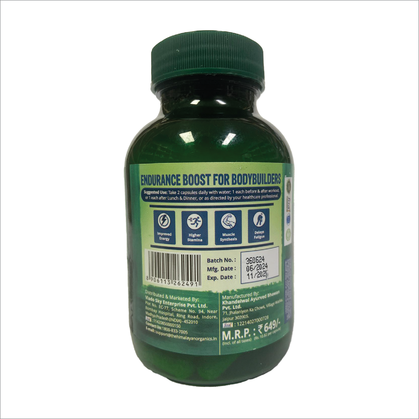 Himalayan Organics Nitric Oxide Supplement 1400mg