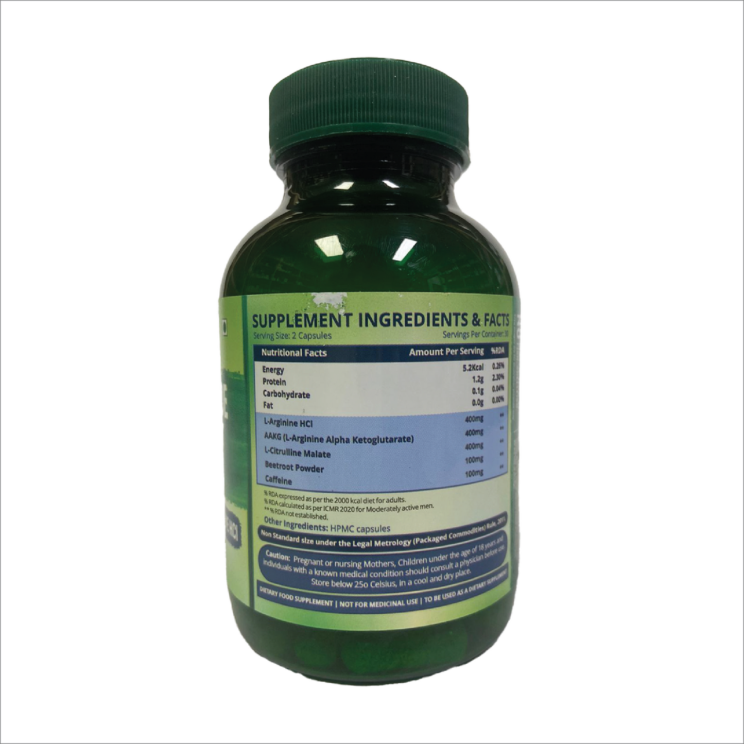 Himalayan Organics Nitric Oxide Supplement 1400mg