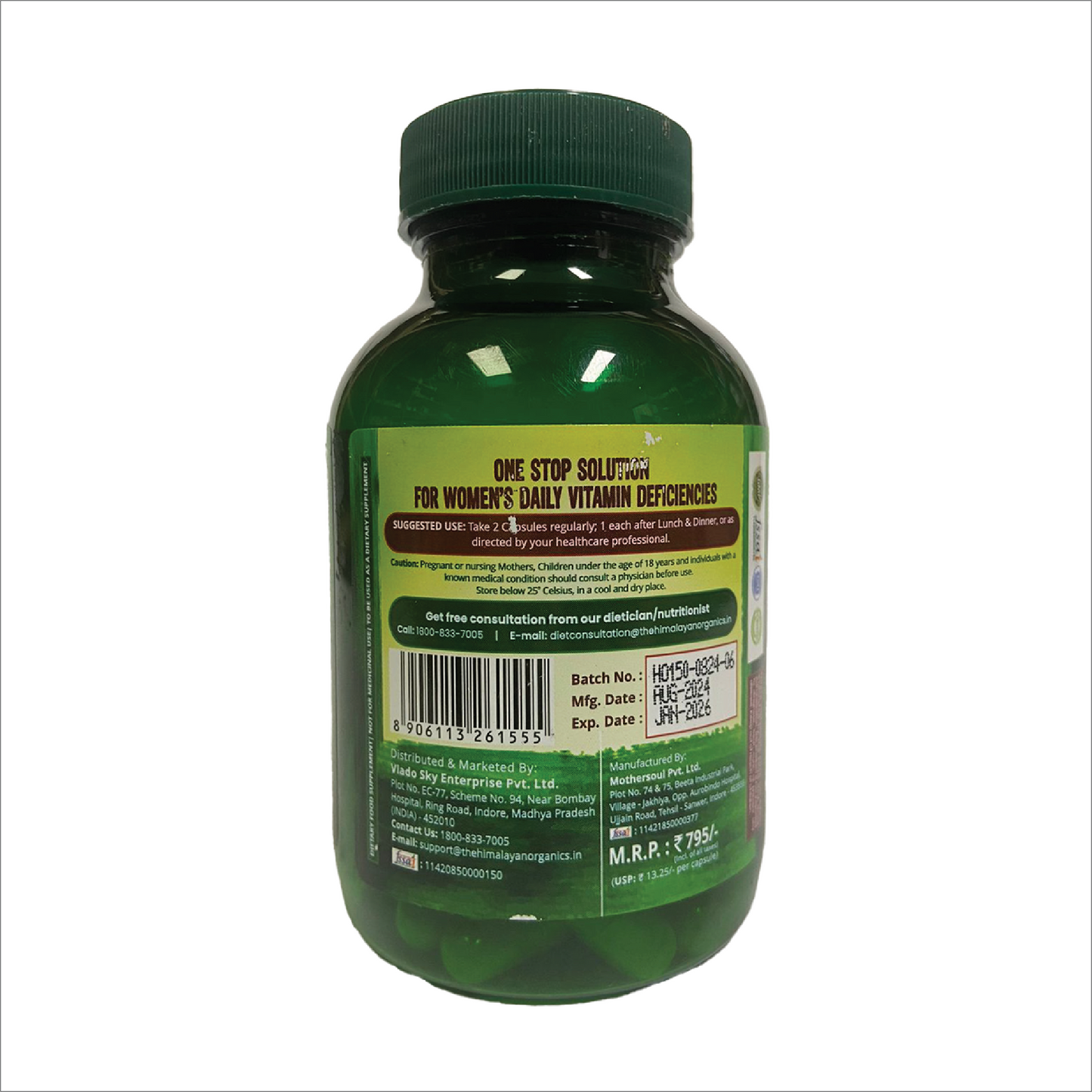 Himalayan Organics Nitric Oxide Supplement 1400mg