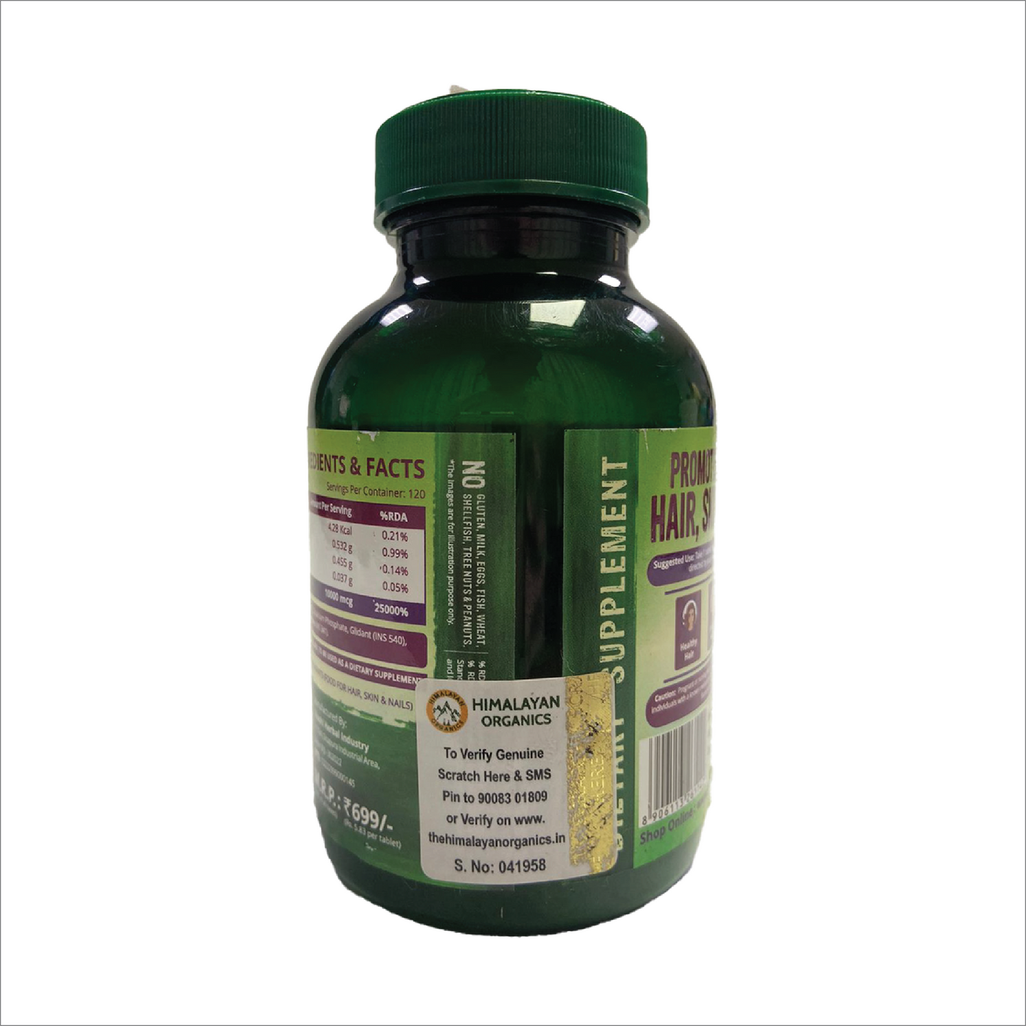 Himalayan Organics Biotin 120ct