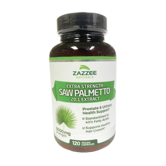 Zazzee Saw Palmetto 20:1 Extract Extra Srength