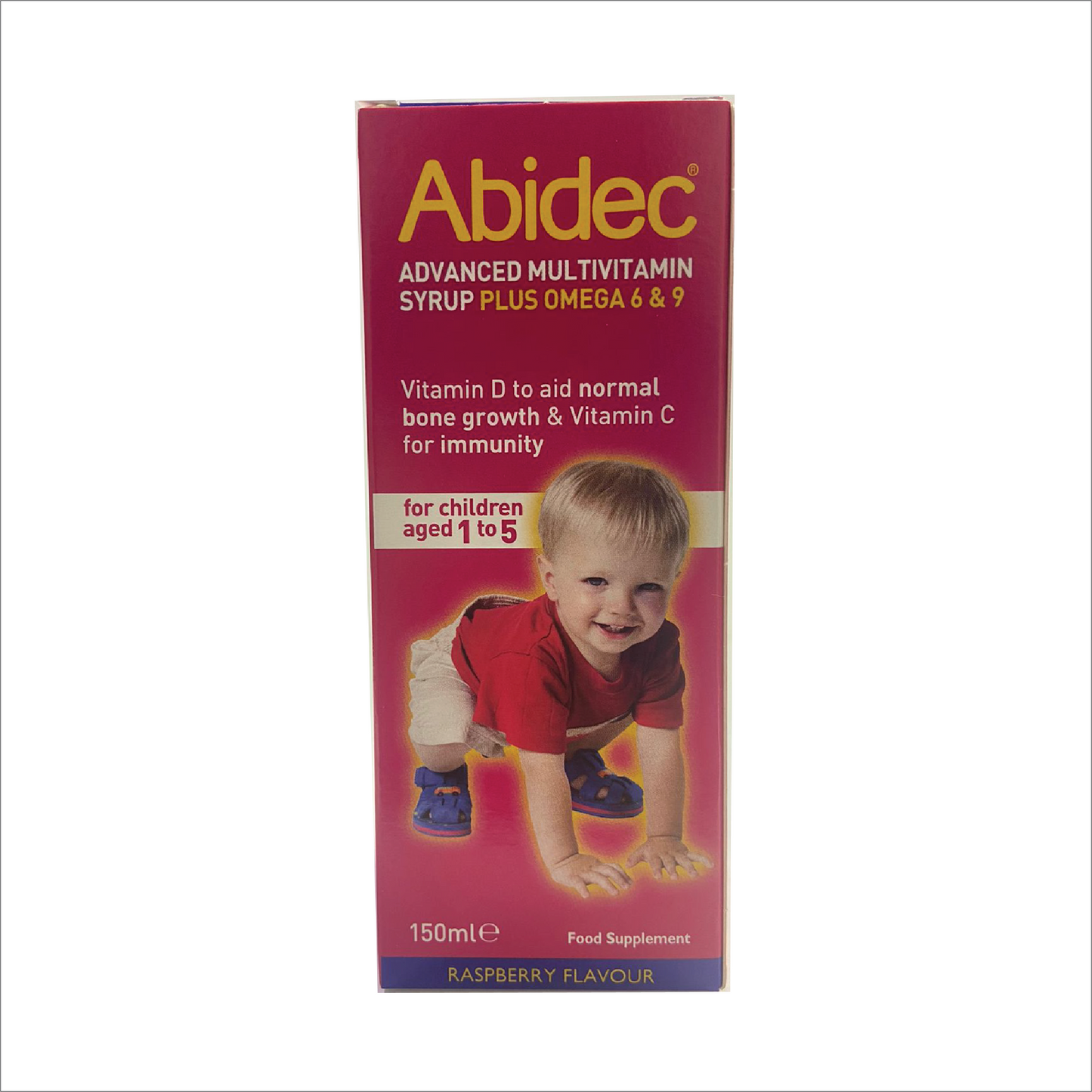 Abidec Multivitamin Syrup Rasberry 150ml