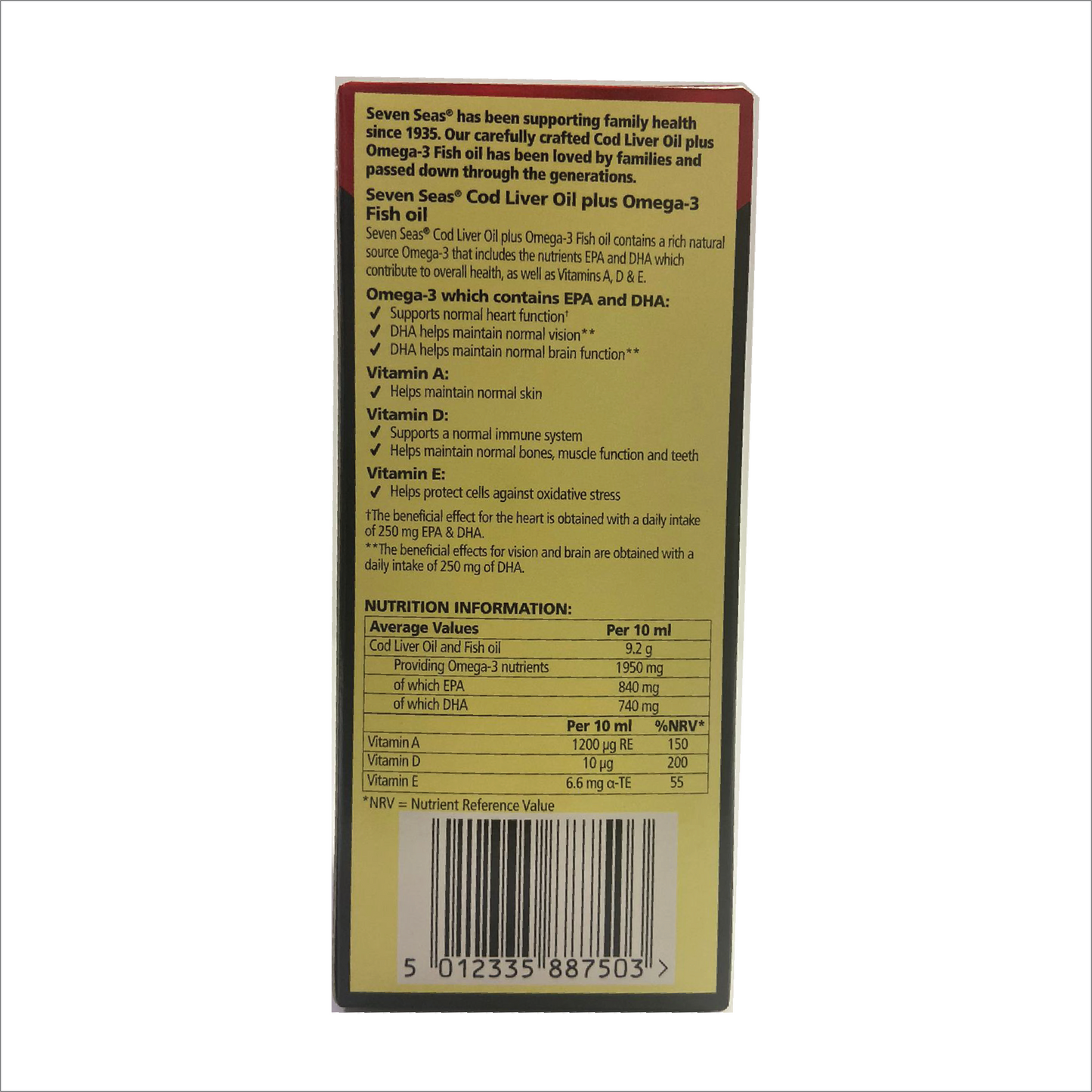 Seven Seas Cod Liver Oil Original Plus 150ml