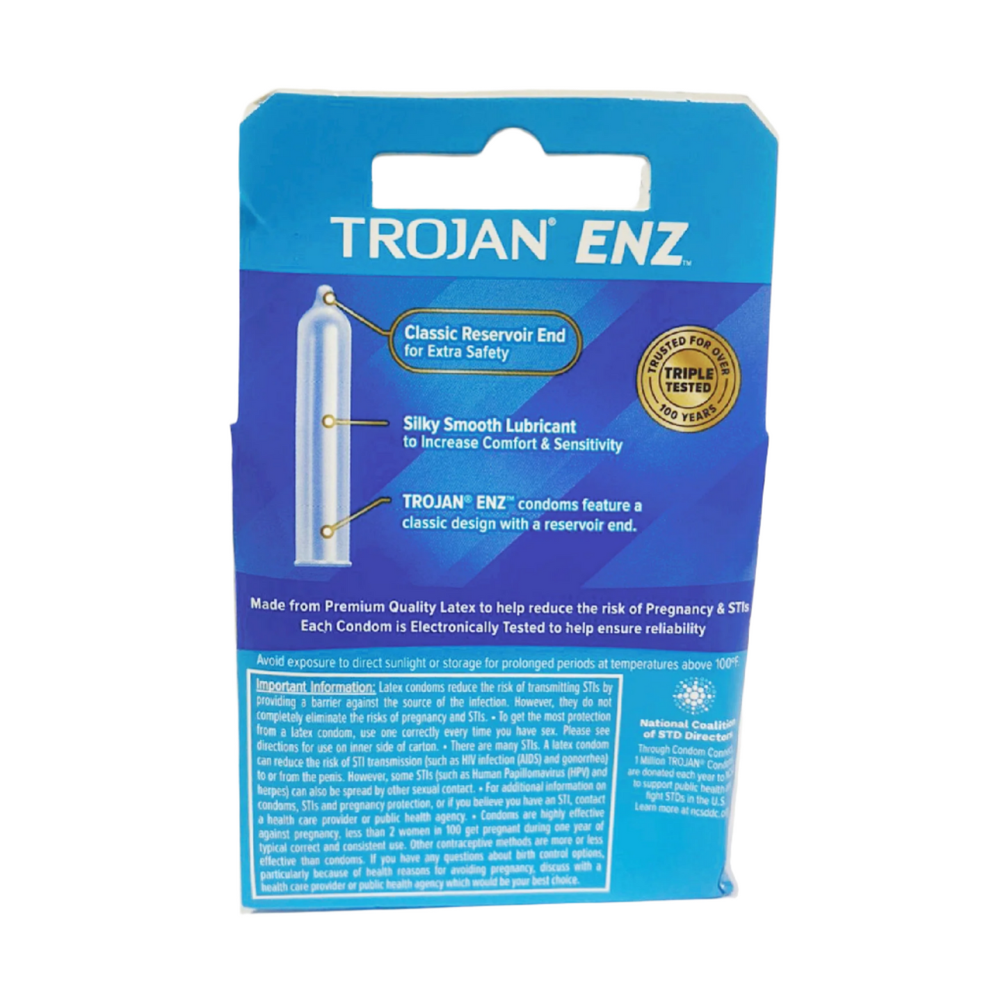 Trojan ENZ Premium Lubricant 3 Condoms