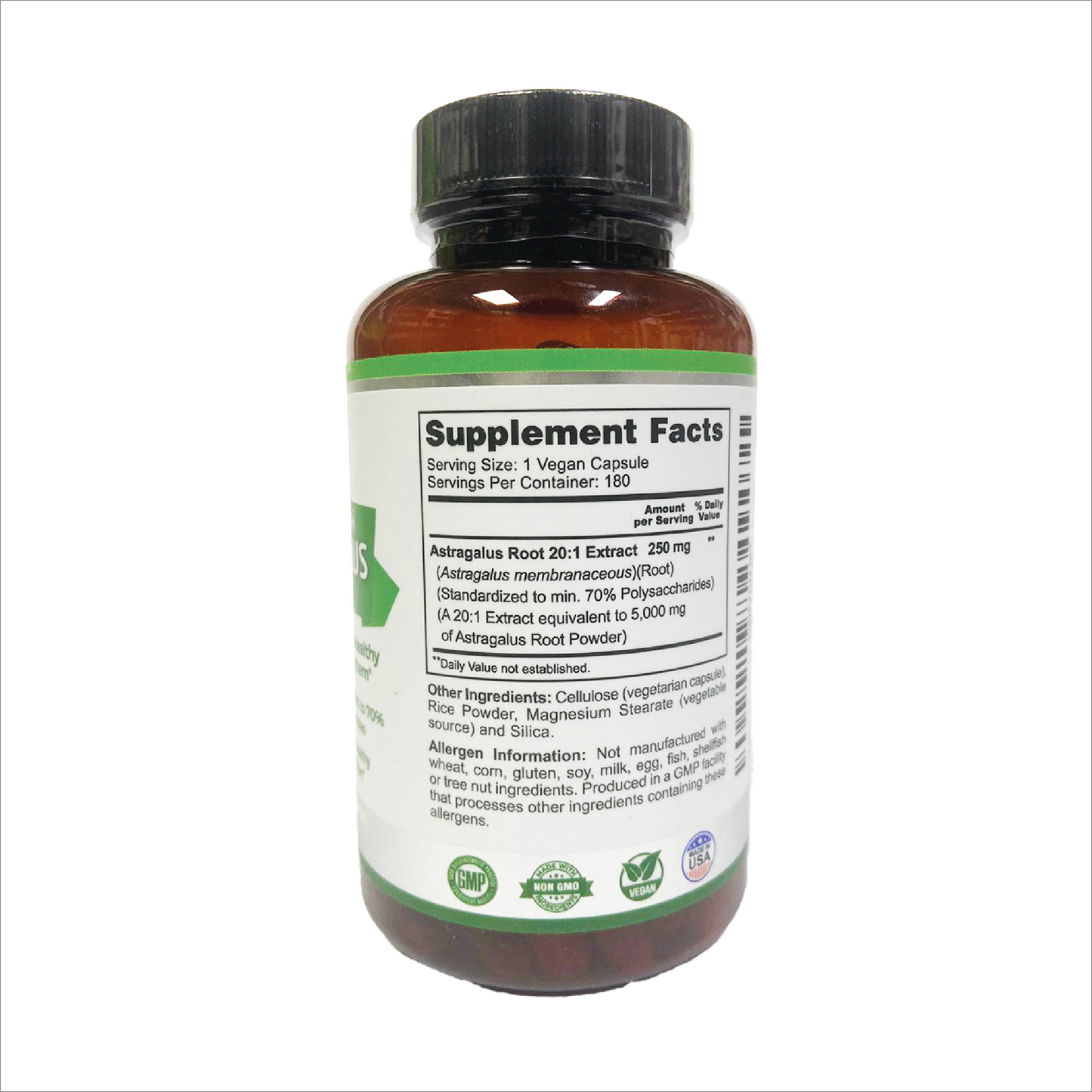 Zazzee Astragalus 20:1 Extract Extra Strength