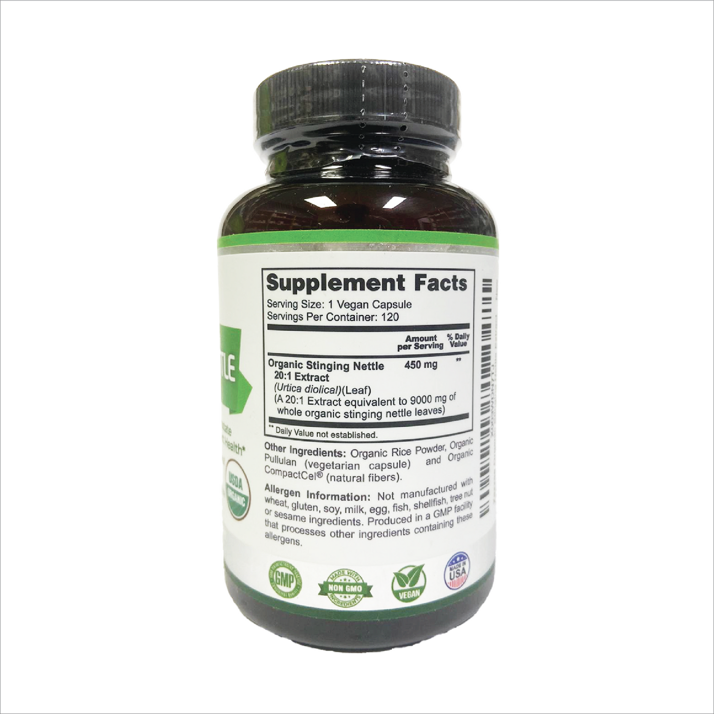 Zazzee Stinging Nettle 20:1 Extract Extra Strength
