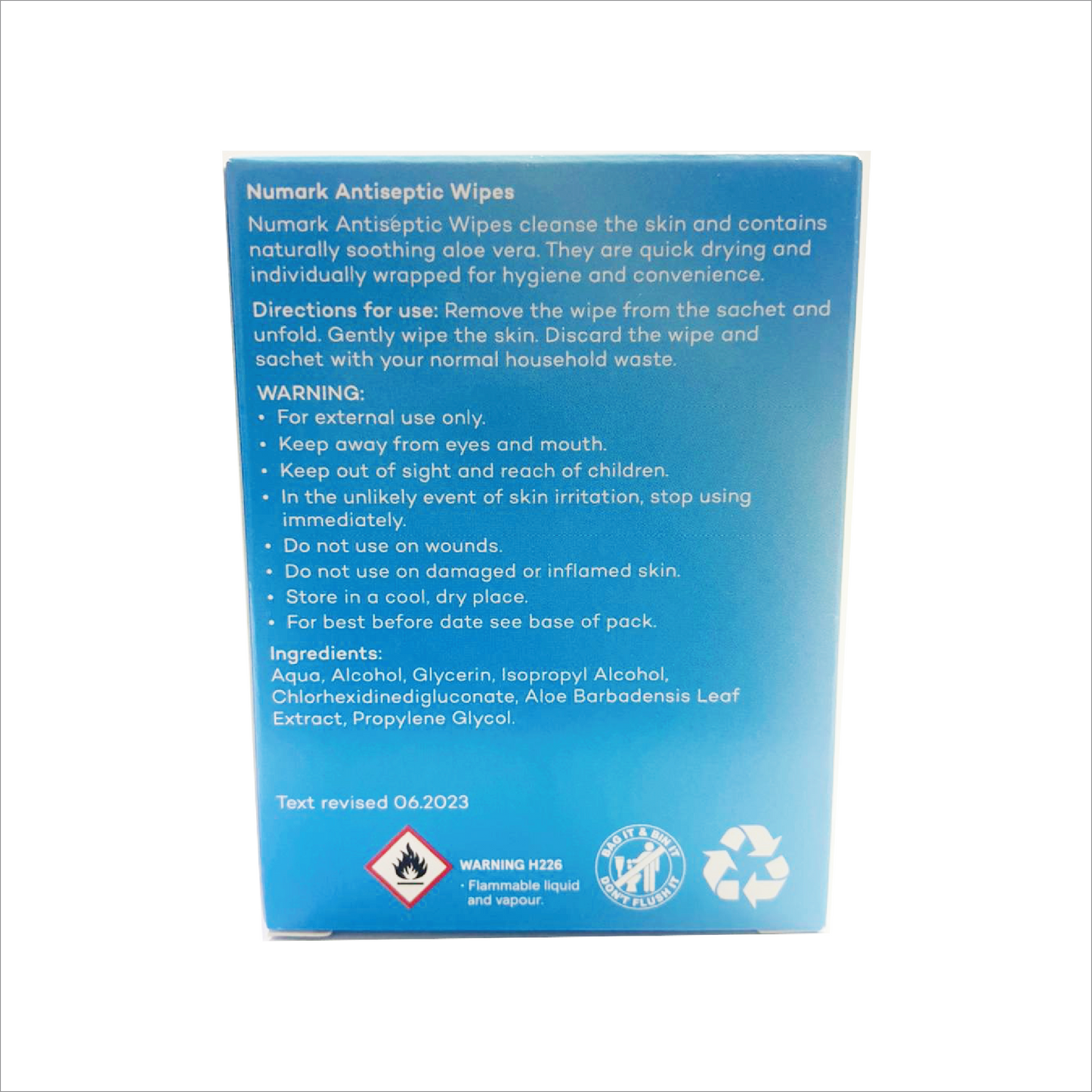 Numark First Aid Antiseptoc Wipes with Aloe Vera