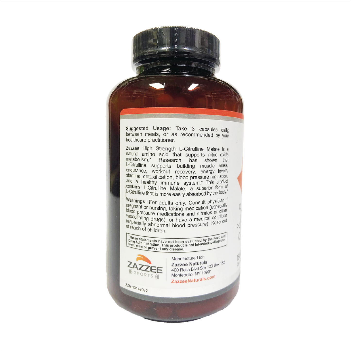 Zazzee L-Citrulline Malate High Strength
