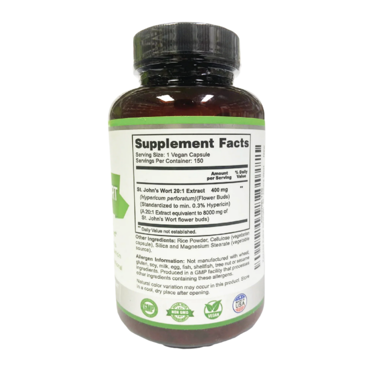 Zazzee St.John's Wort 20.1 Extract Extra Strength