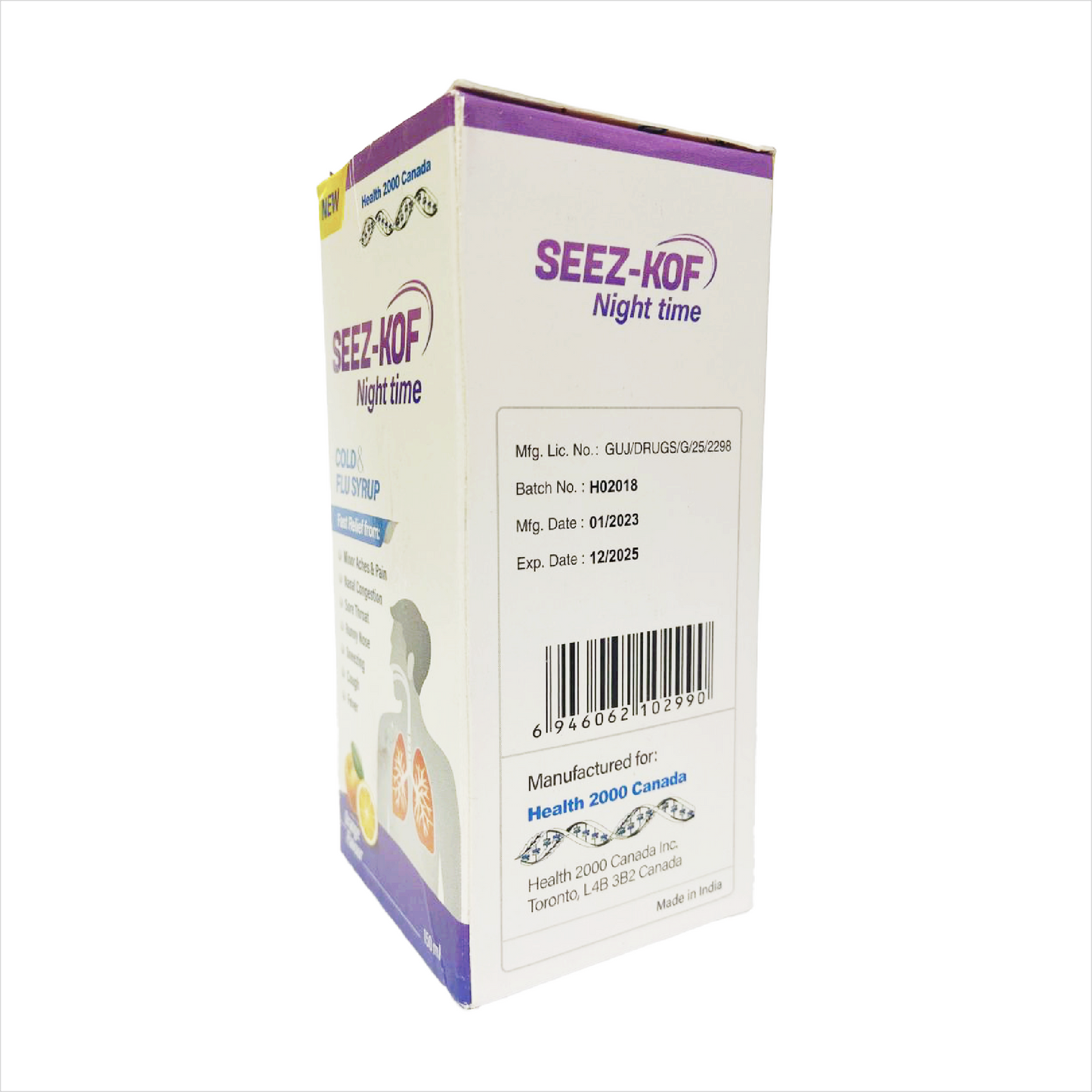 Seez-Kof Night time Cold & Flu Syrup