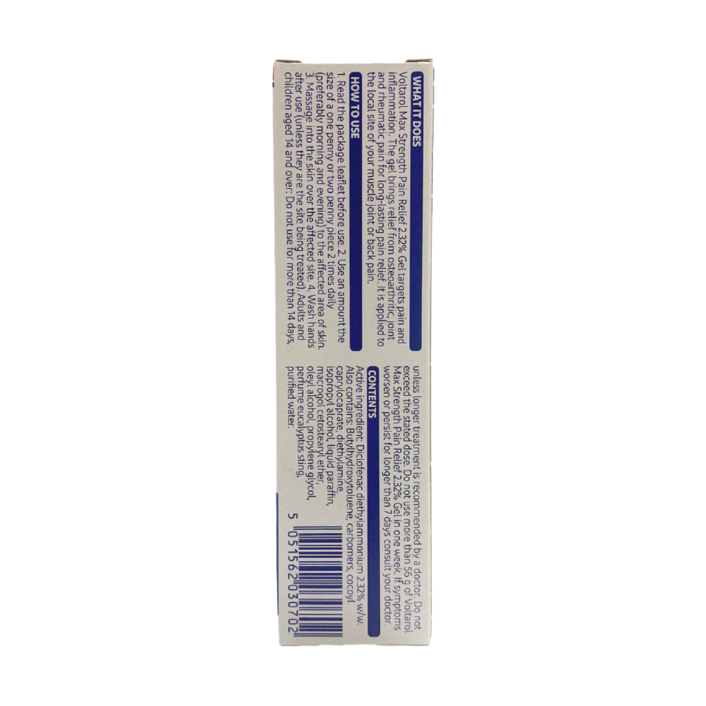 Voltarol Max Strength Pain Relief 30g