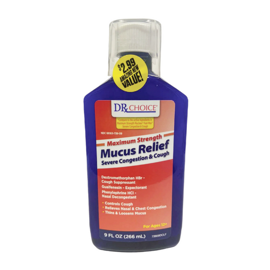 DRx Choice Mucus Relief Severe Congestion & Cough Maximum Strength