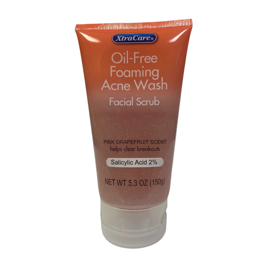 XtraCare Oil-Free Foaming Acne Wash Facial Scrub Salicylic Acid 2%