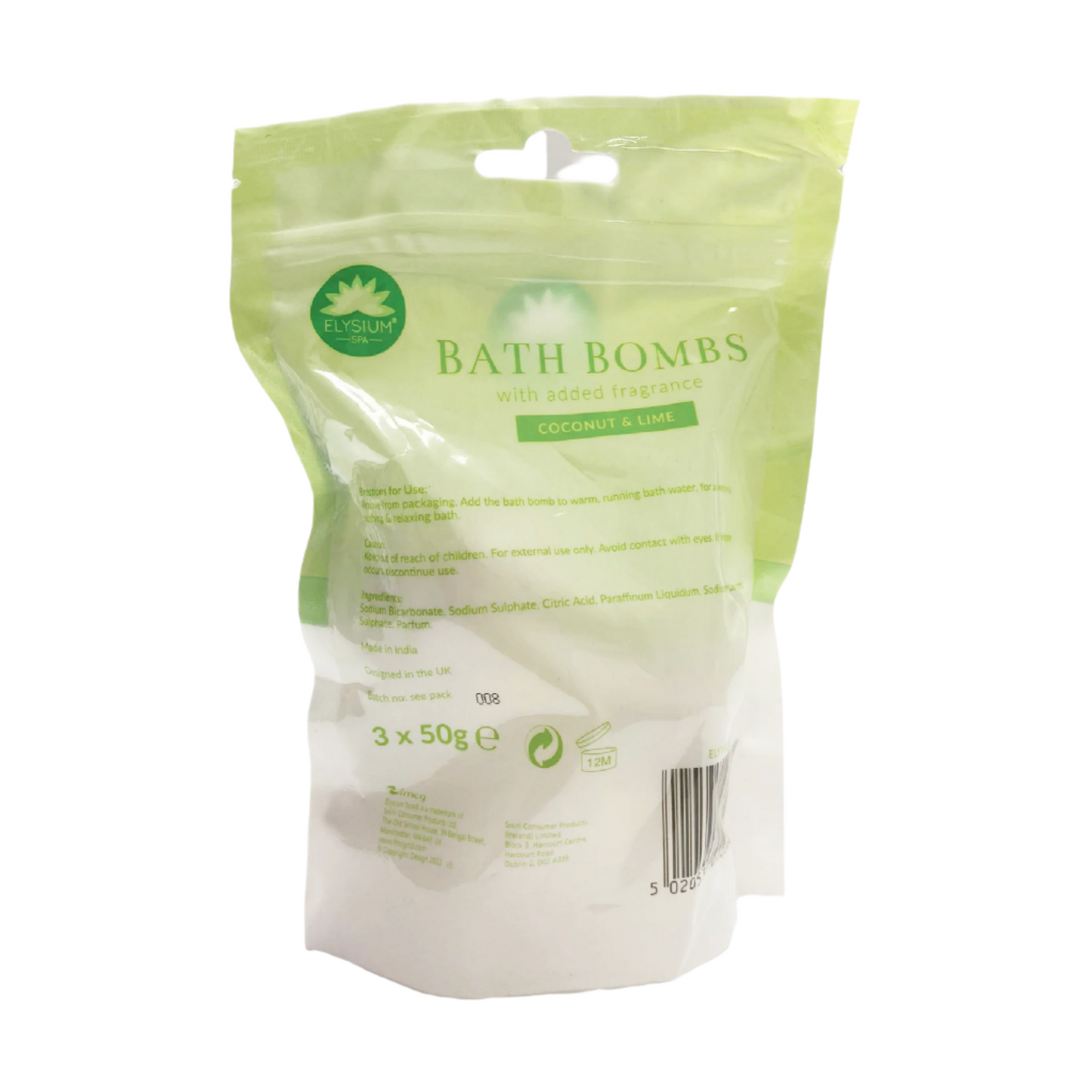 Bath Bombs Coconut & Lime 3pk