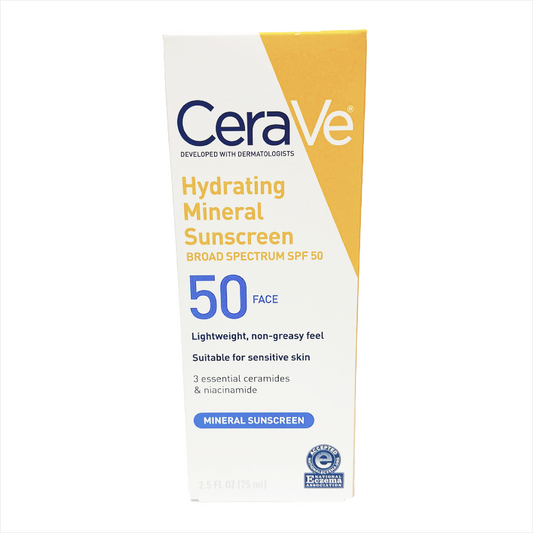 CeraVe Hydrating Mineral Sunscreen 50 75ml
