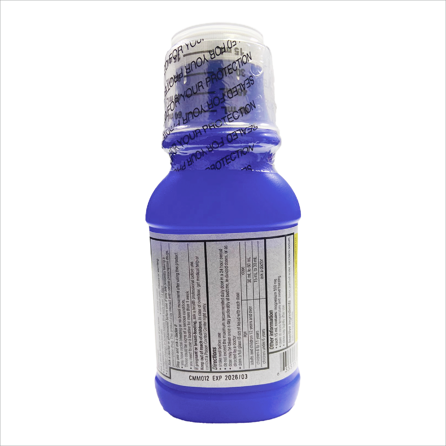 Milk of Magnesia Saline Laxative Mint Flavor