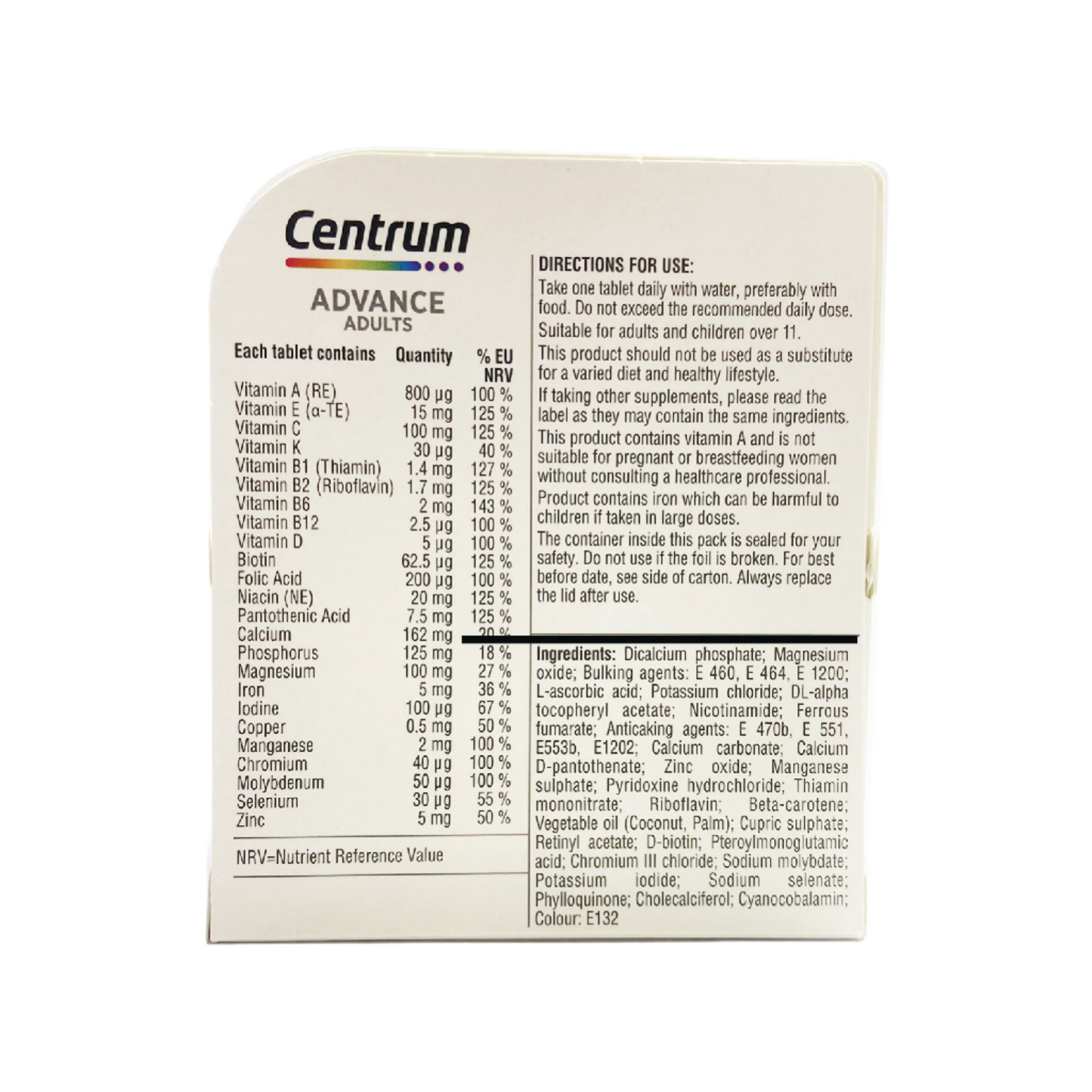 Centrum Advance Adults 30tabs
