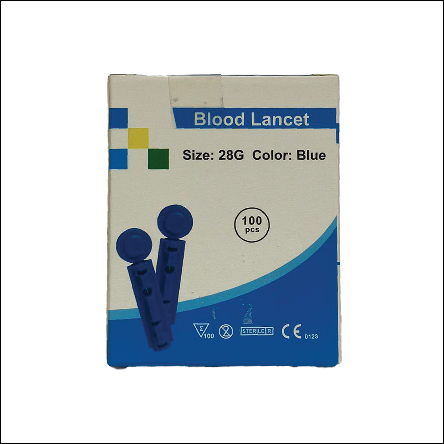 28G Blood Lancet Blue