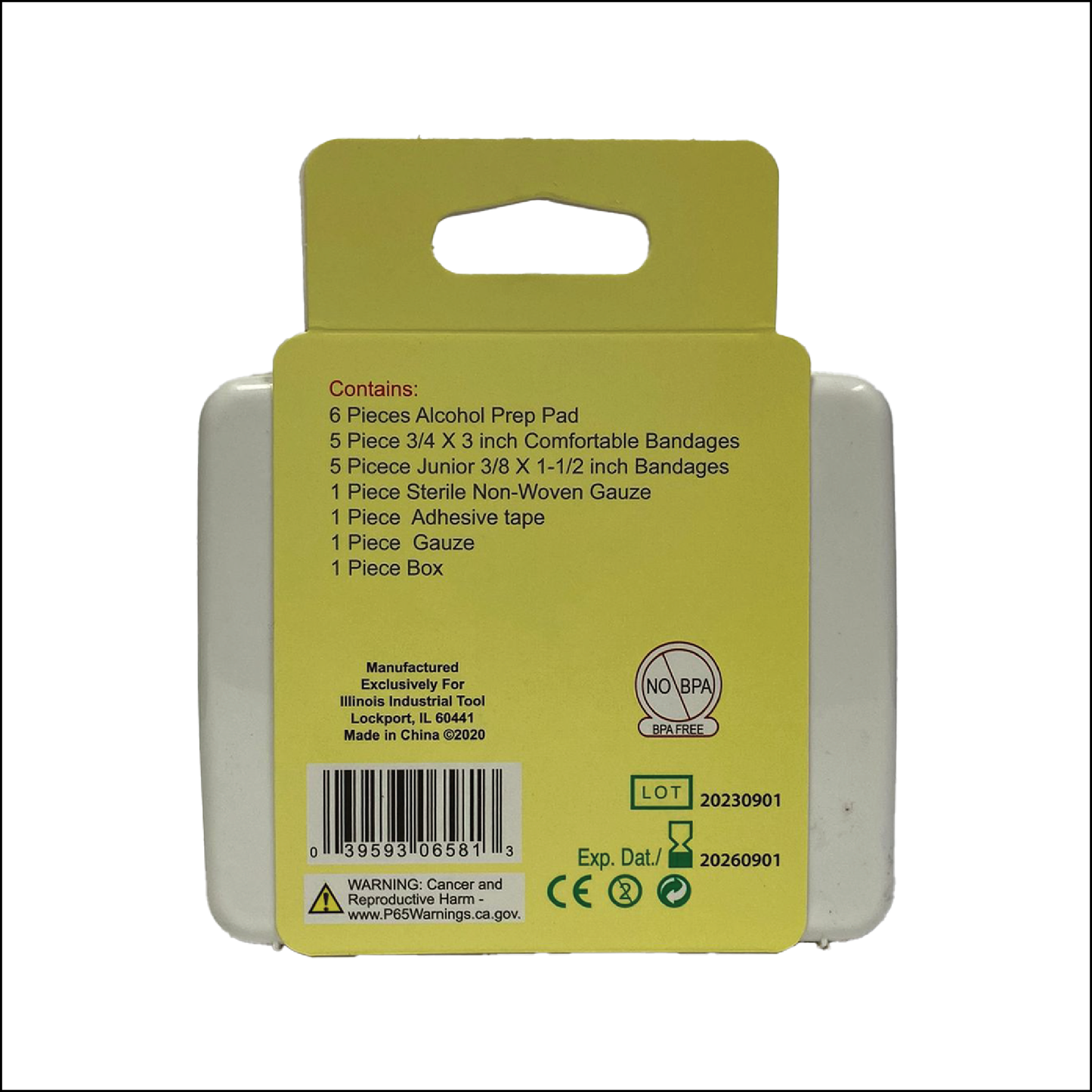 First Aid Kit Durable Travel Size Case