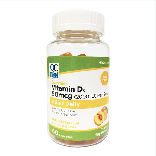 QC Vitamin D3 50 mcg Adult Daily Gummies