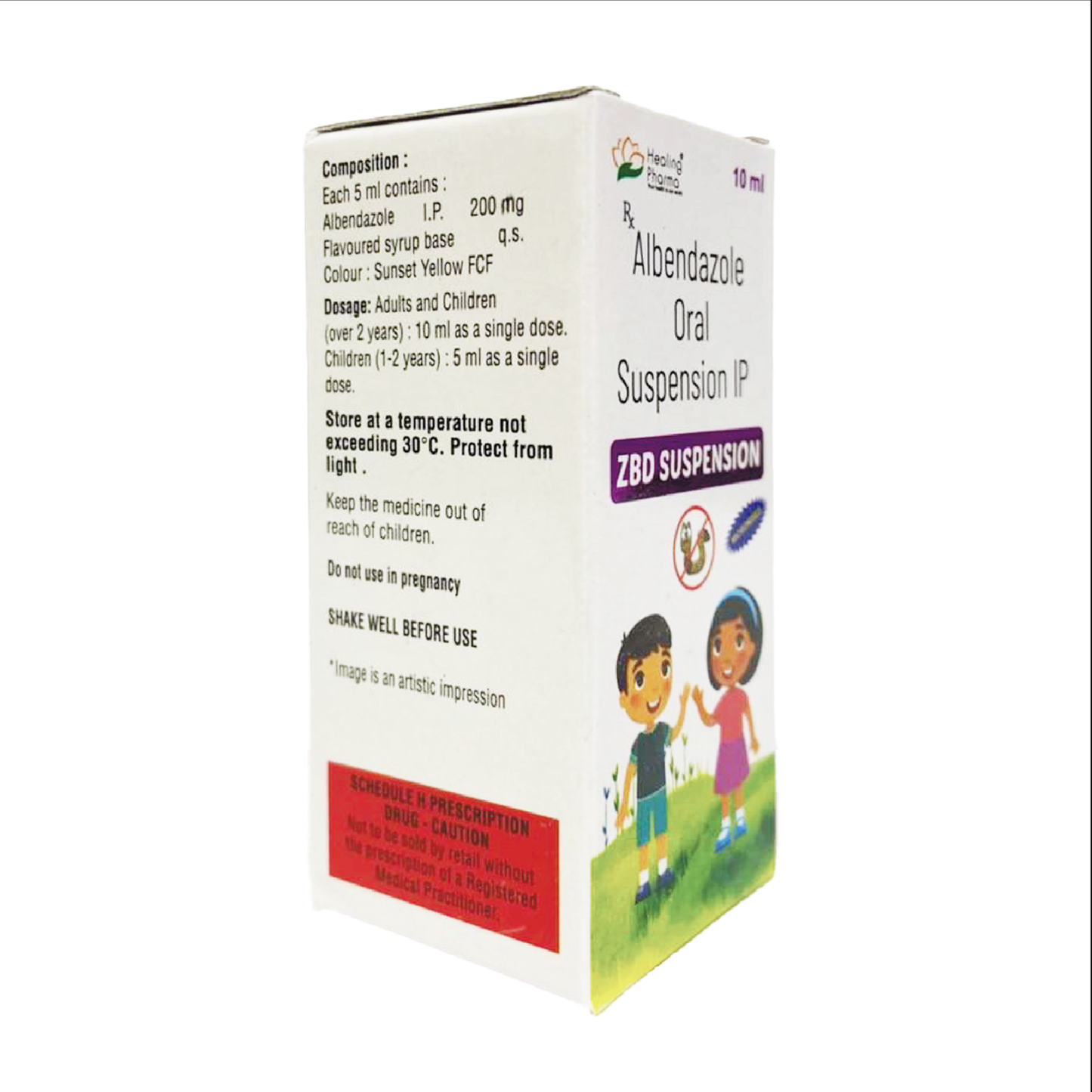 Healing Pharma Albendazole Oral Suspension IP
