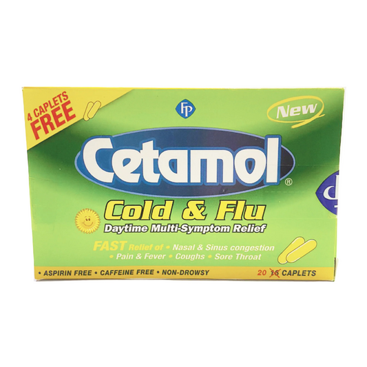 Cetamol Cold & Flu Daytime Multi-Symptom Relief