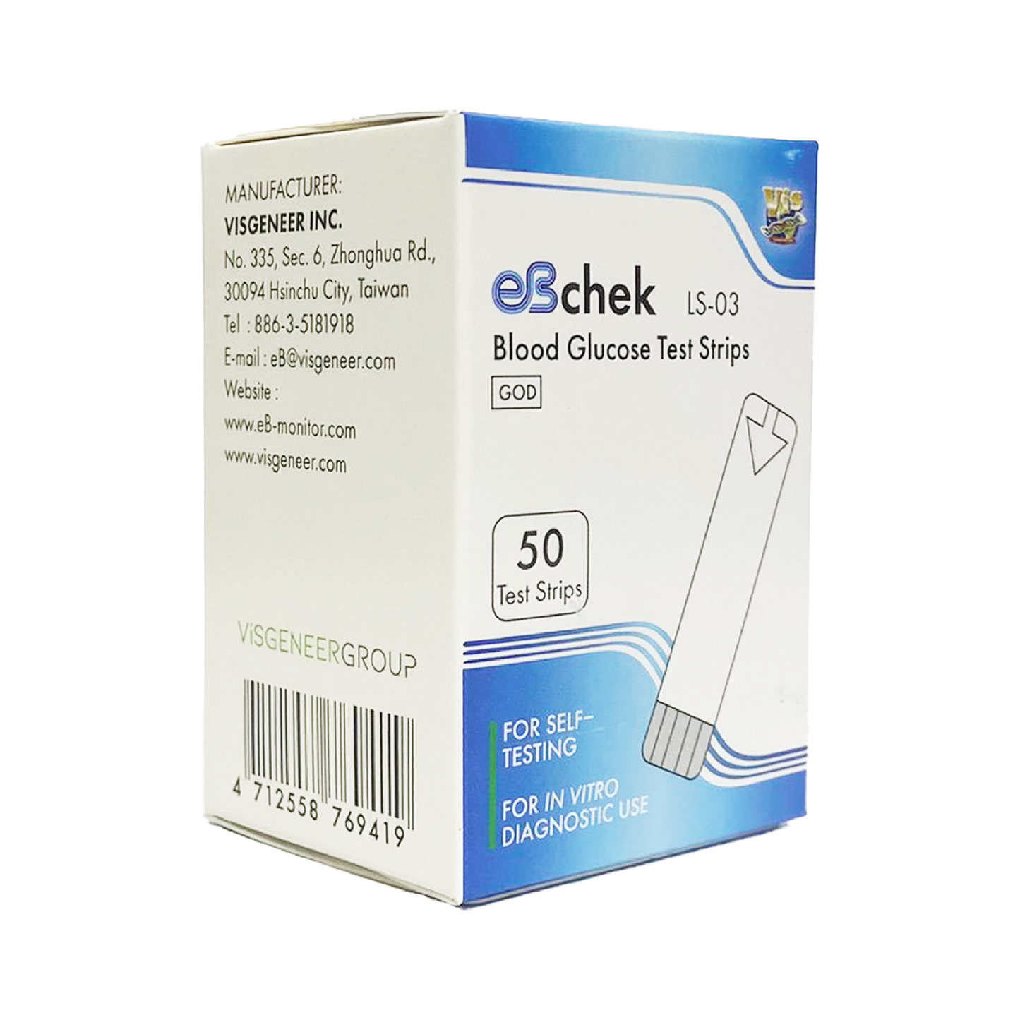 eBchek Blood Glucose Test Strips
