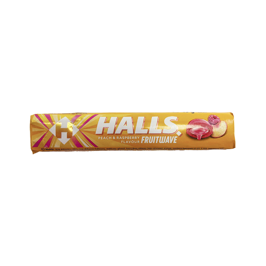 Halls Fruitwave Peach & Rasberry Flavour