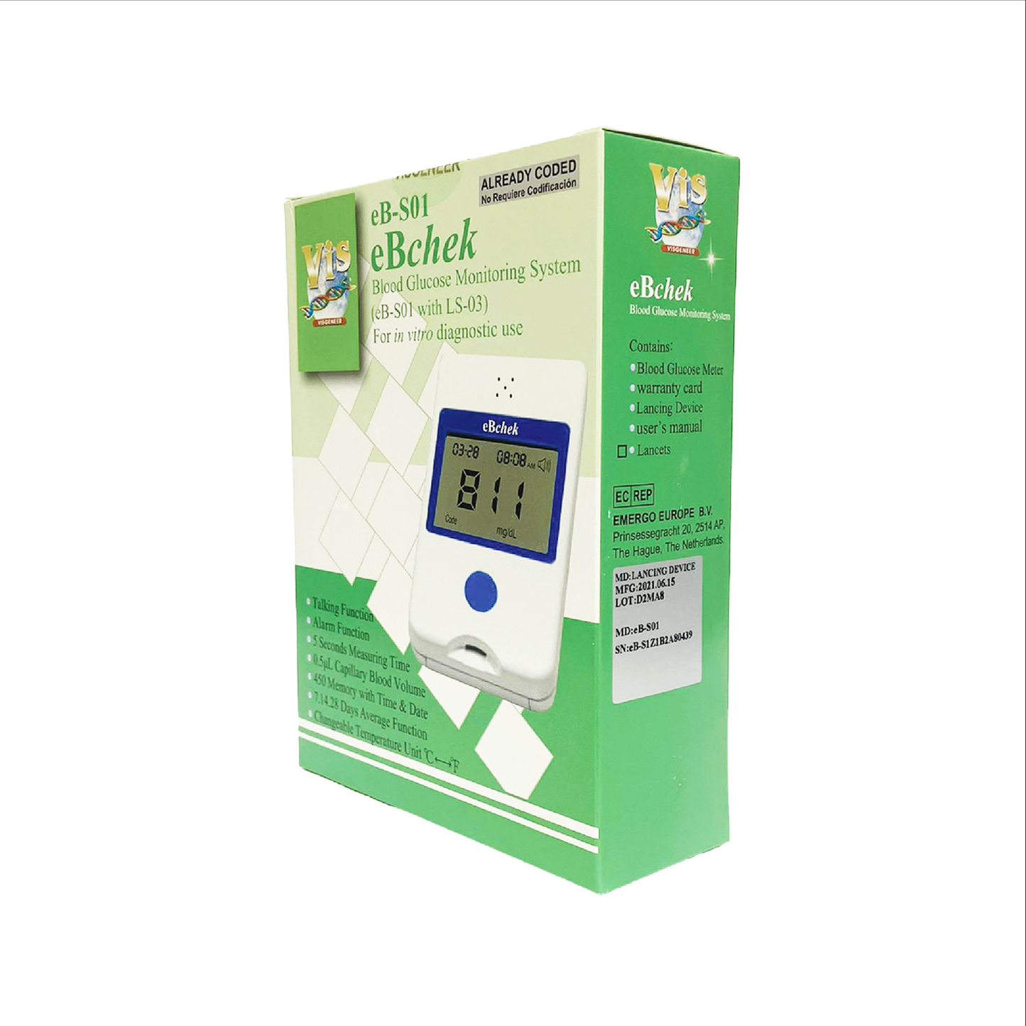 VIS Blood Glucose Monitoring System