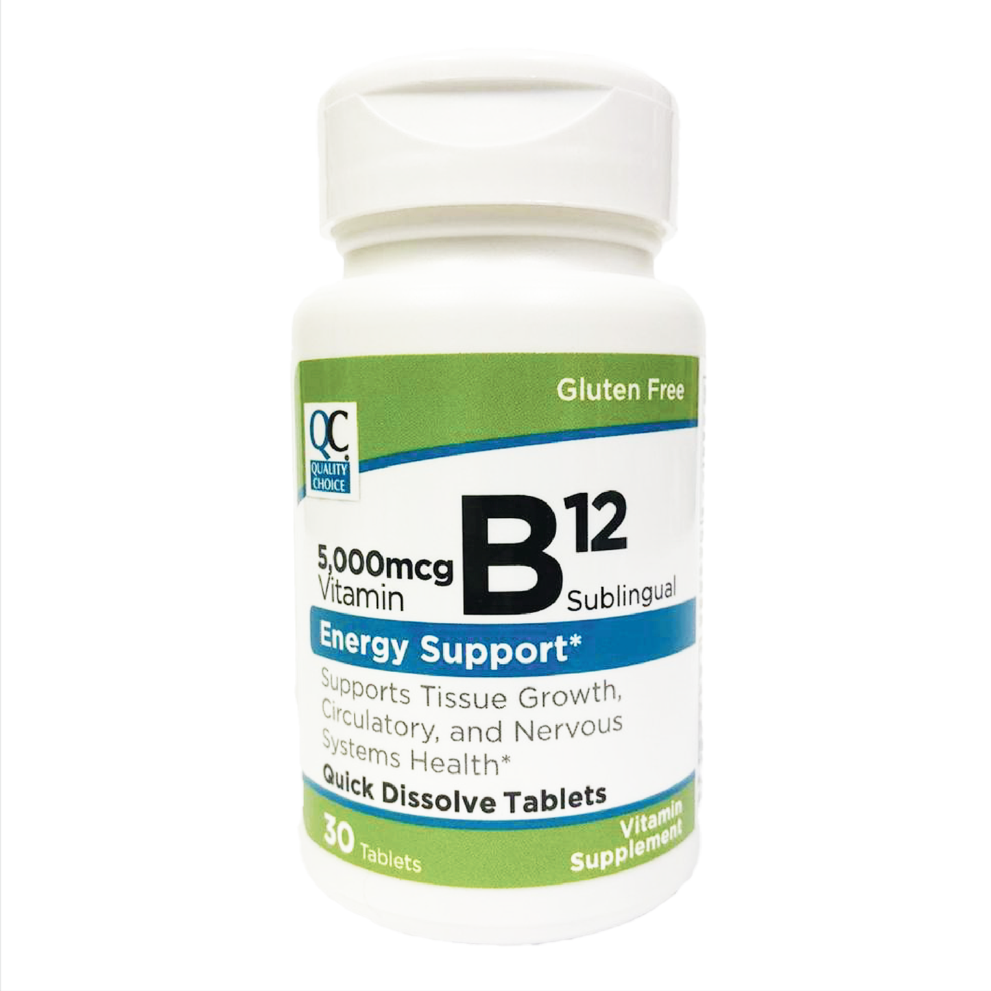 QC Vitamin B12 5000 MCG Sublingual Tablets