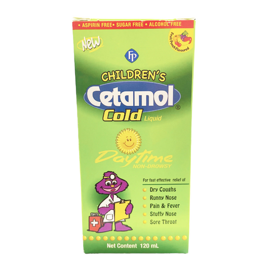 Children's Cetamol Cold Liquid Daytime Non Drowsy