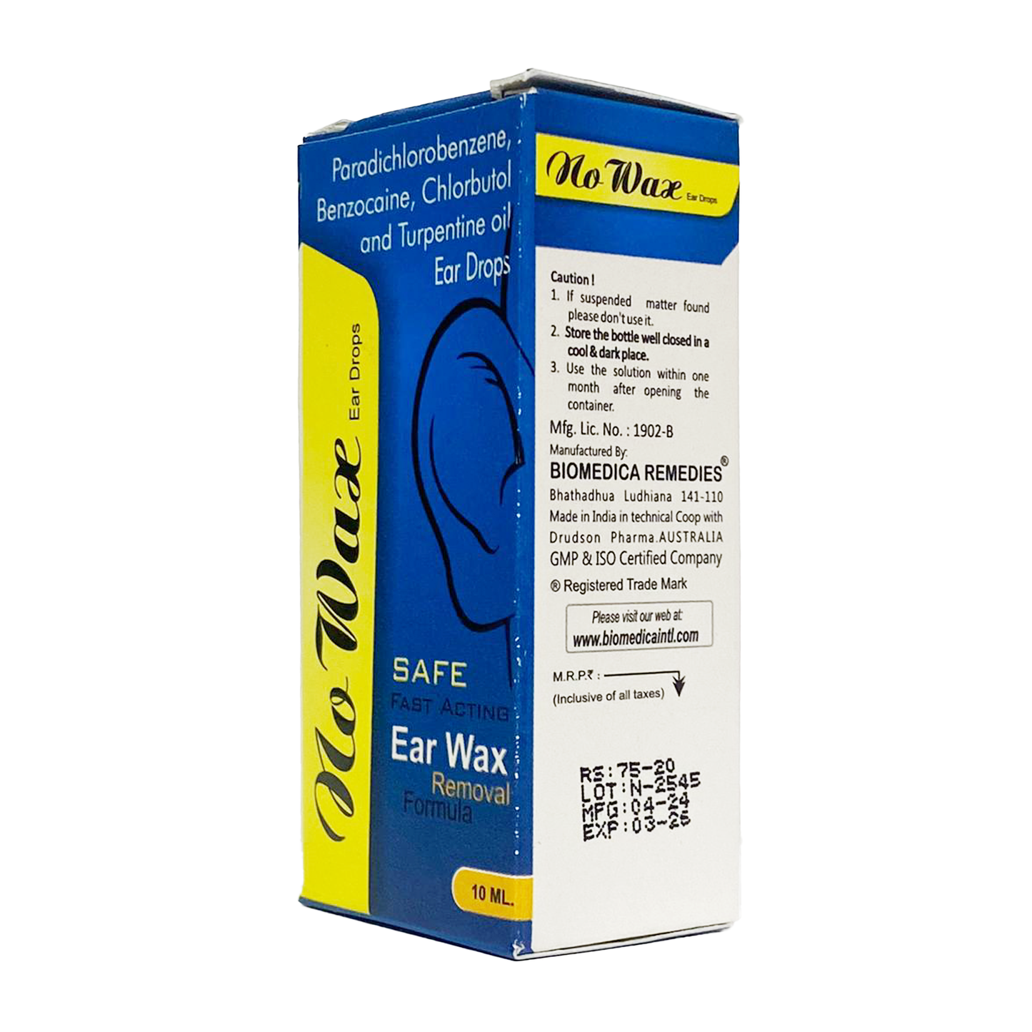 No Wax Ear Wax Removal Formula