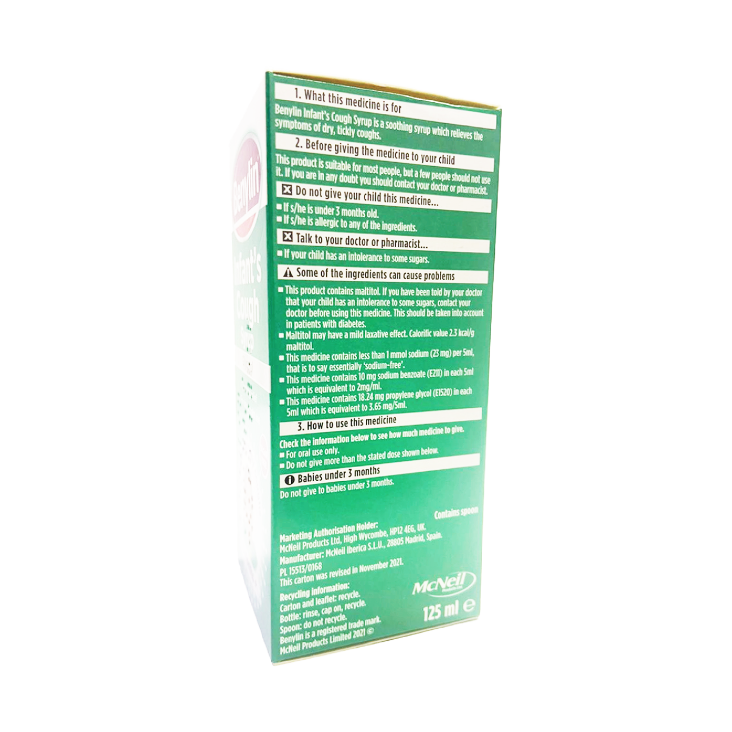 Benylin Infant's Cough Syrup Glycerol