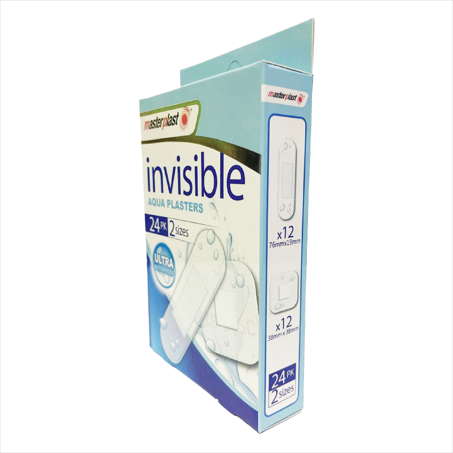 MasterPlast Invisible Aqua Plasters 24pk
