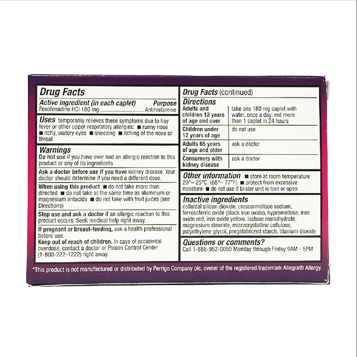 HealthA2Z Allergy Relief Antihistamine Non Drowsy