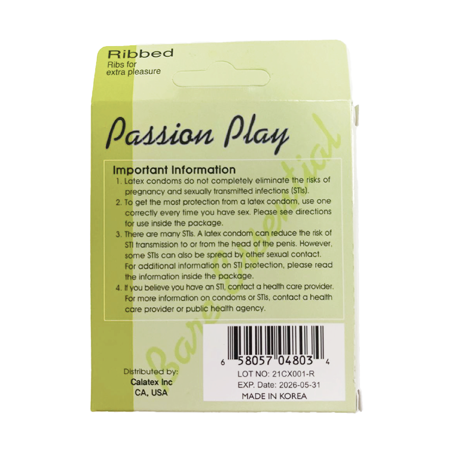 Bare Essential Passion Play Latex Condoms