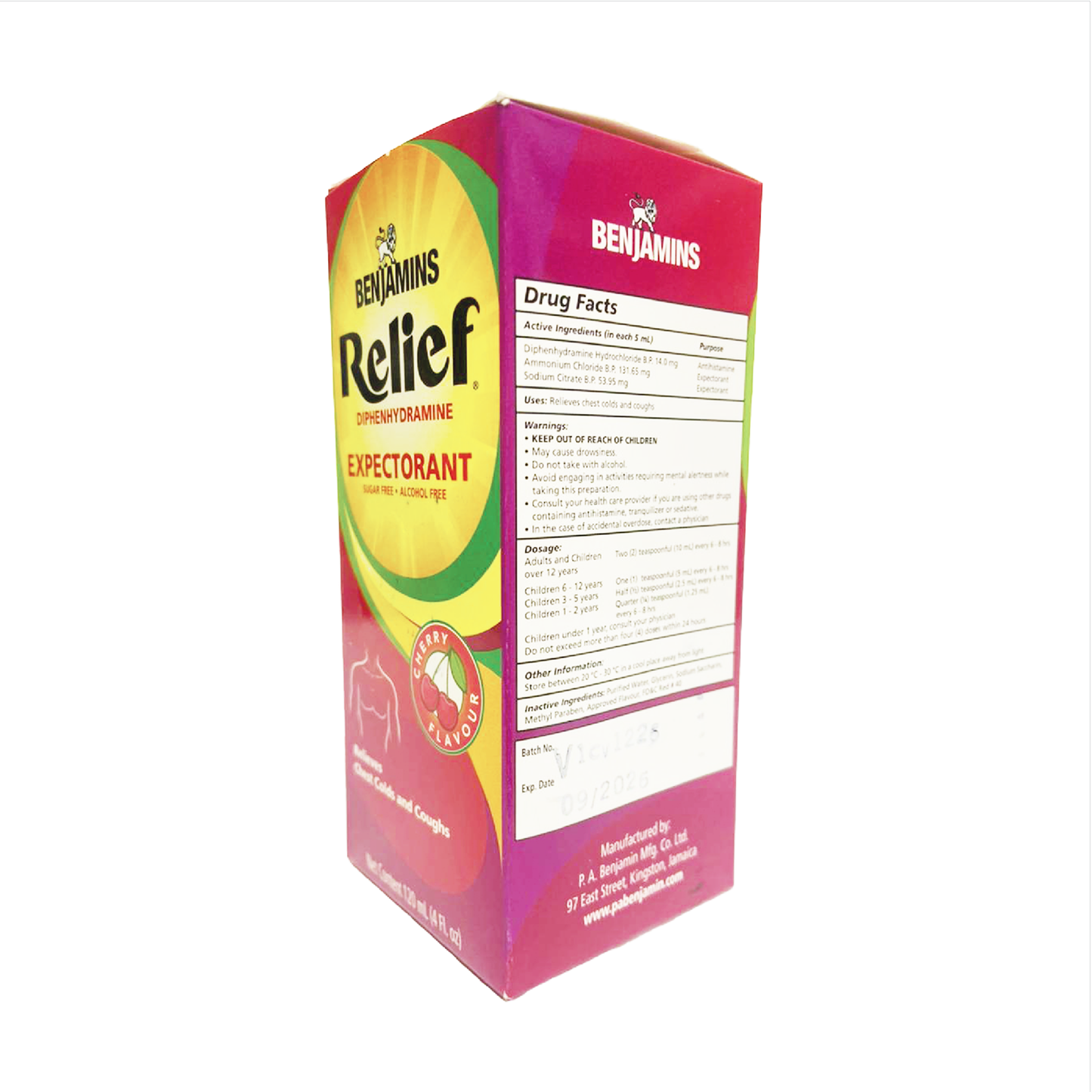 Benjamins Relief Expectorant 120ml