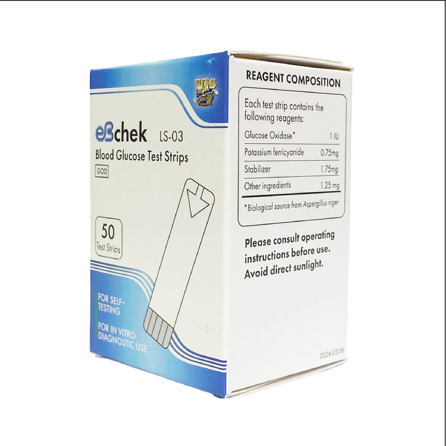 eBchek Blood Glucose Test Strips
