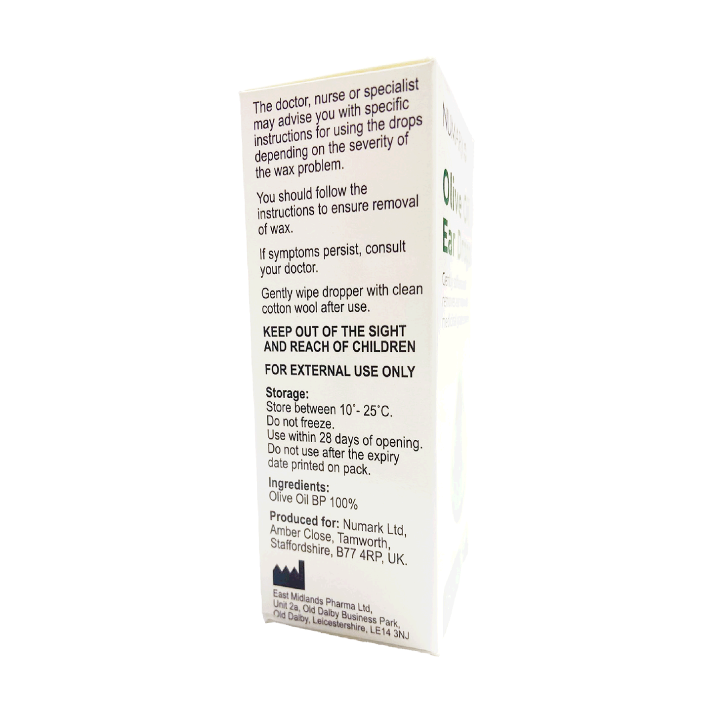 Numark Olive Oil Ear Drops 15ml