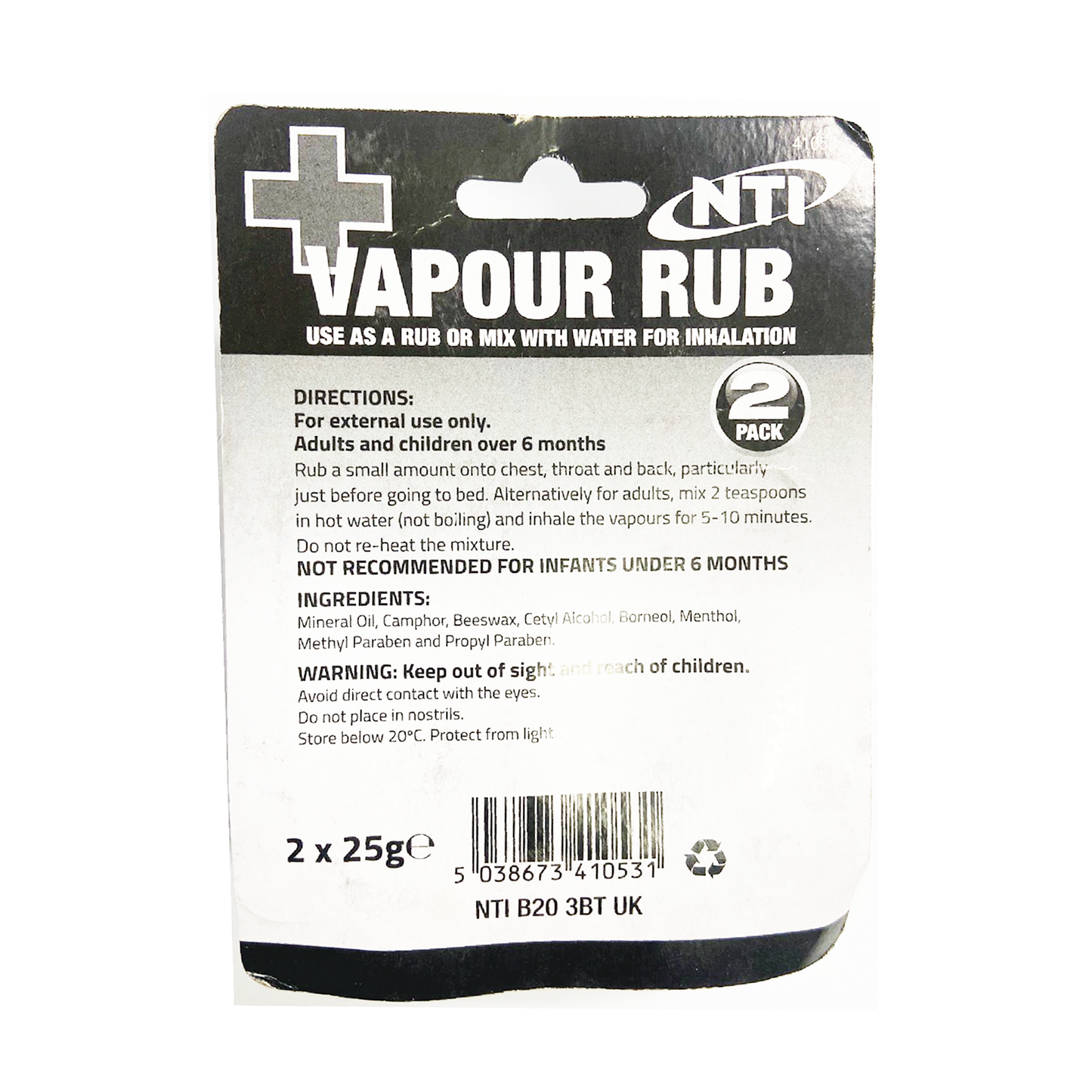 Vapour Rub with Water for Inhalation